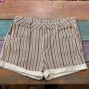 Alter’d state brown and cream shorts